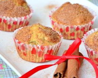 Маффины с яблоками и корицей
