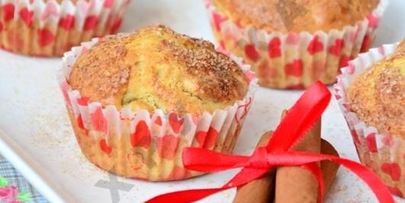 маффины с яблоками и корицей