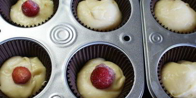 маффины с ягодой