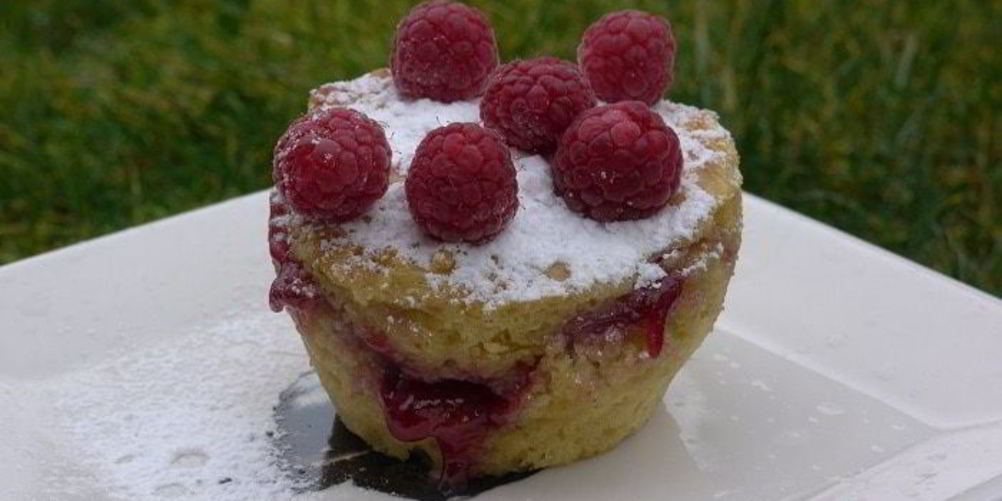 Рецепт малиновые маффины