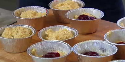 малиновые маффины