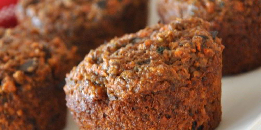Рецепт морковные маффины с отрубями и льняным семенем