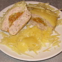 Рецепт Мясные маффины с овощной начинкой