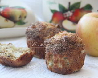 Нежные маффины с яблоком и пеканом