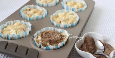 нежные маффины с яблоком и пеканом