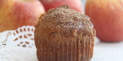 нежные маффины с яблоком и пеканом