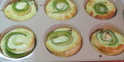 омлетные маффины с кабачком