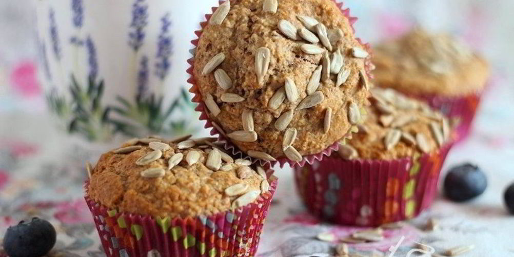Рецепт ореховые маффины с отрубями и семечками