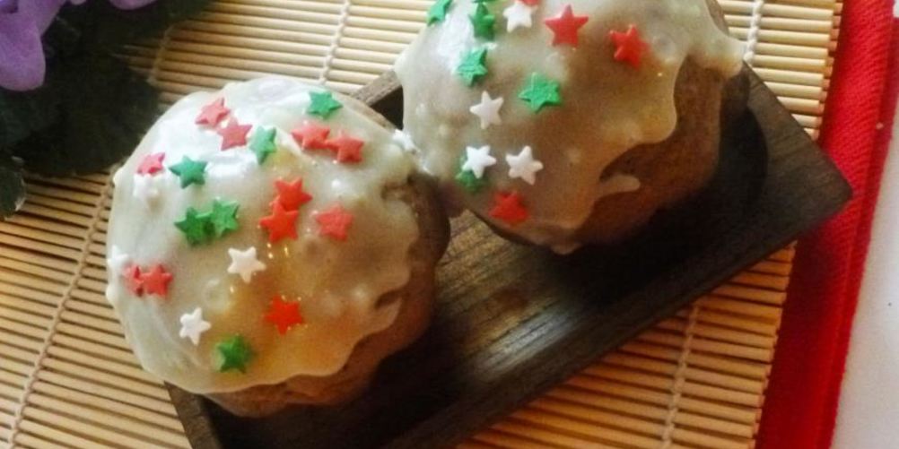 Рецепт шоколадные маффины с лимонной глазурью