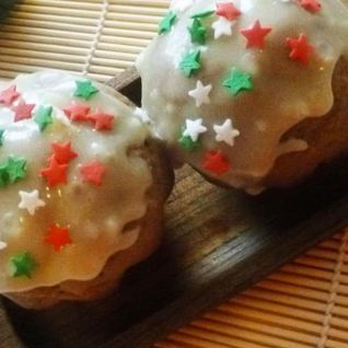 Шоколадные маффины с лимонной глазурью