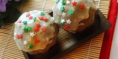 шоколадные маффины с лимонной глазурью