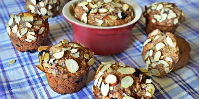 творожные маффины с черникой