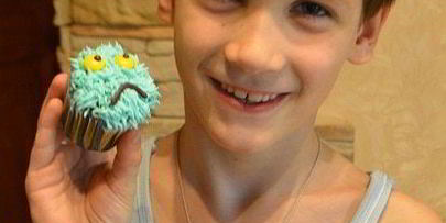 тыквенные маффины с кремом монстрики