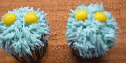 тыквенные маффины с кремом монстрики