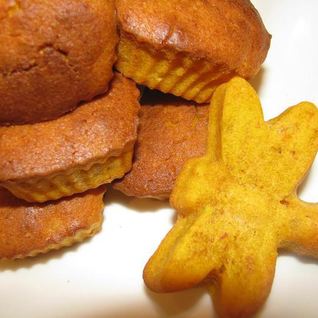 Тыквенные маффины с миндалем, лимоном и имбирем