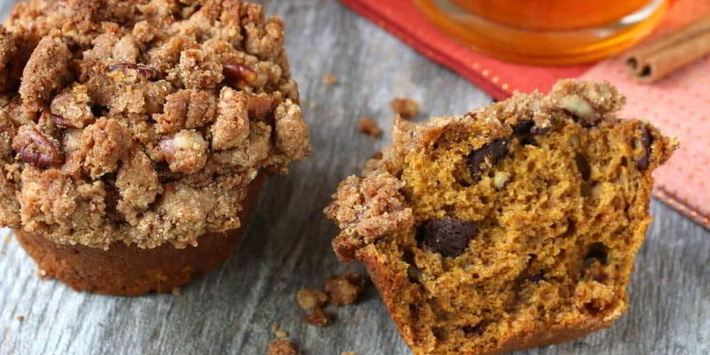 Рецепт тыквенные маффины с орехами