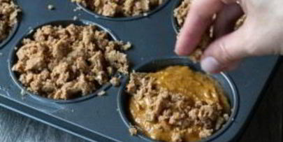 тыквенные маффины с орехами