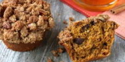 тыквенные маффины с орехами