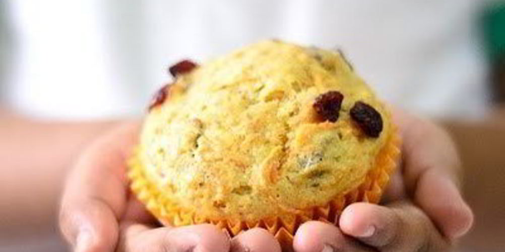 Рецепт веганских маффинов с морковкого и клюквого