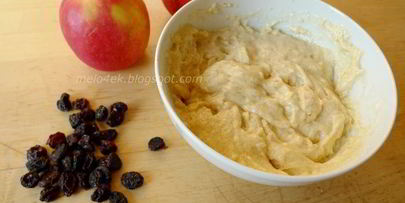 яблочные маффины с изюмом