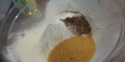 яблочные маффины с вишней