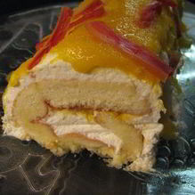 Рецепт Мангово-творожный рулет