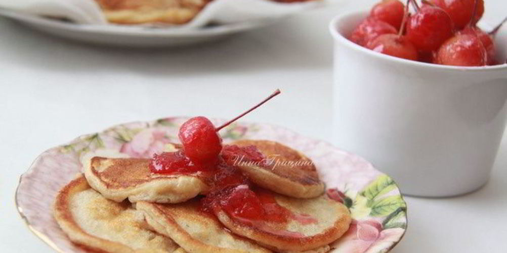 Рецепт амарантовые оладьи с райским вареньем