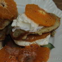 Рецепт Ароматные оладьи с маком и мандаринами