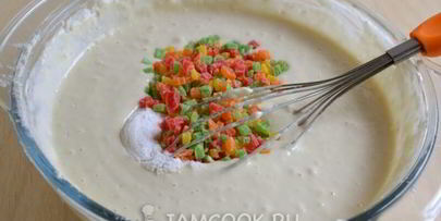 быстрые оладьи с цукатами