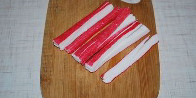 диетические оладьи с крабовыми палочками