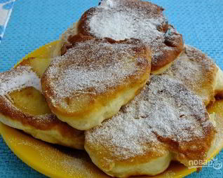 Дрожжевые оладьи на молоке
