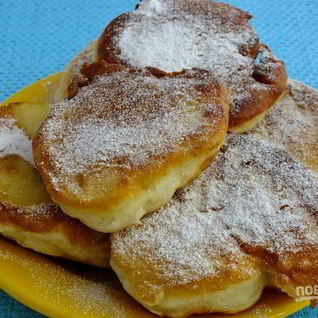 Дрожжевые оладьи на молоке