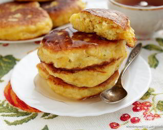 Дрожжевые тыквенные оладьи