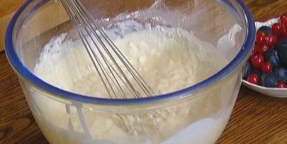 фруктовые оладьи на кефире