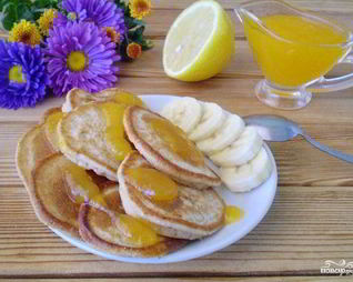 Гречневые оладьи с бананом