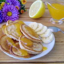 Рецепт Гречневые оладьи с бананом