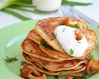 Грибные оладьи