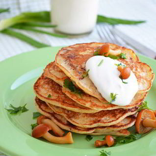 Грибные оладьи