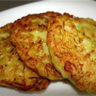 Кабачковые оладьи с бананами