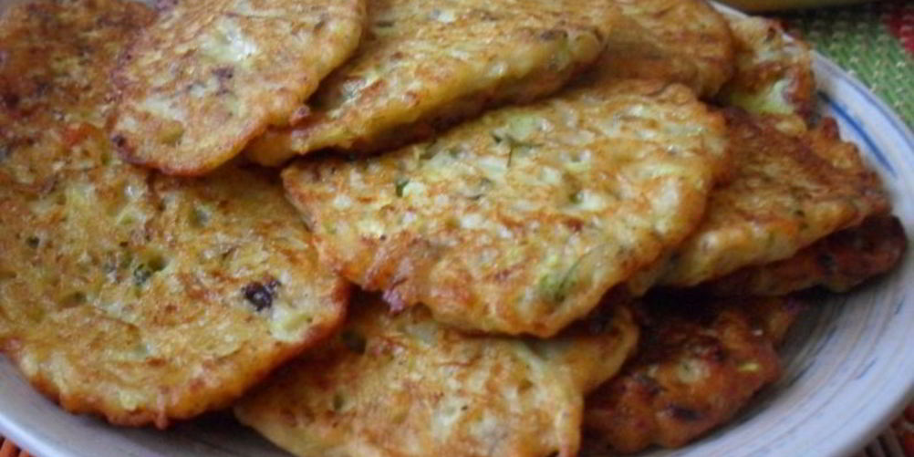 Рецепт кабачковые оладьи с шампиньонами