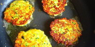 кабачковые оладьи с сыром
