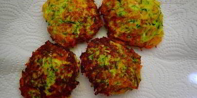 кабачковые оладьи с сыром