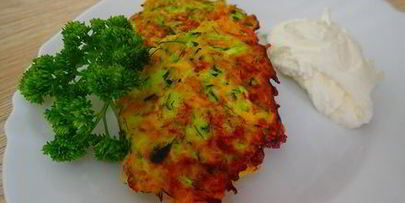 кабачковые оладьи с сыром