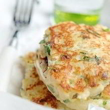 Рецепт Картофельные оладьи с сыром