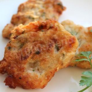 Хрустящие оладьи с креветками