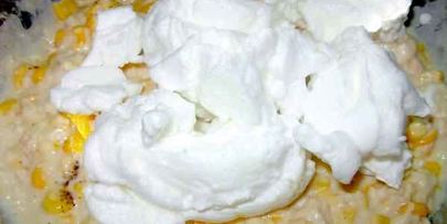 кукурузные оладьи с курицей