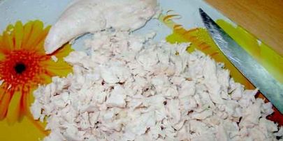 кукурузные оладьи с курицей