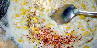 кукурузные оладьи с курицей