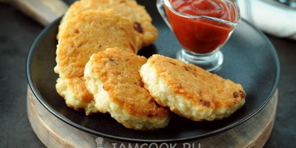 Рецепт куриные оладьи с крахмалом и майонезом