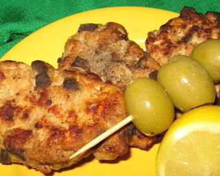 Куриные оладьи с печенью